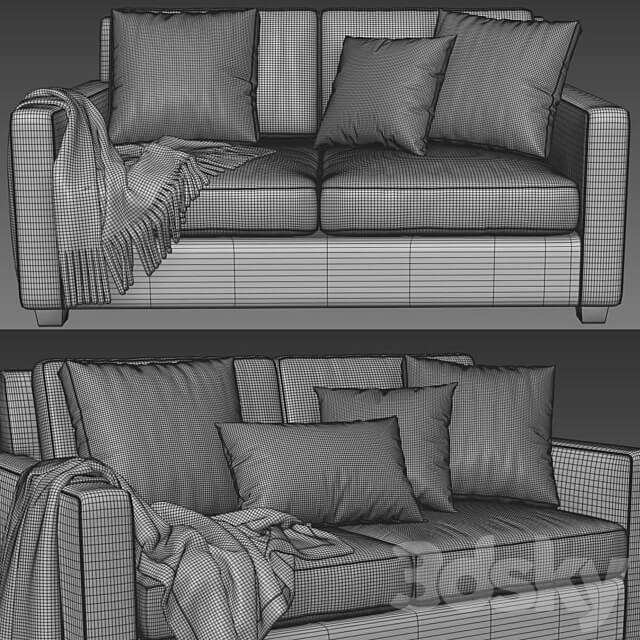 West Elm Henry 2 Seater 3D Models