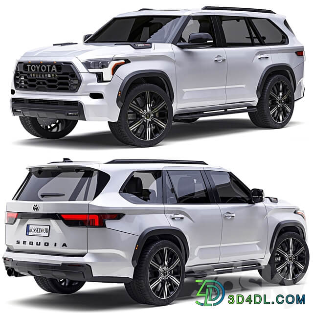 Toyota Sequoia 2023 3D Models
