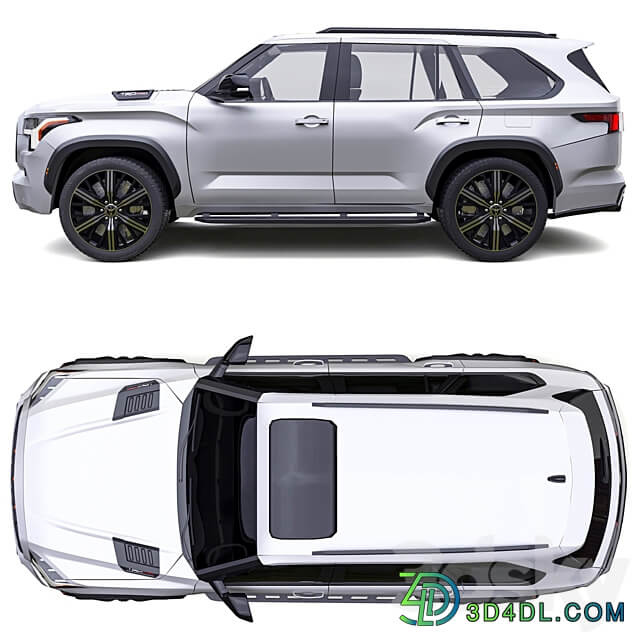 Toyota Sequoia 2023 3D Models