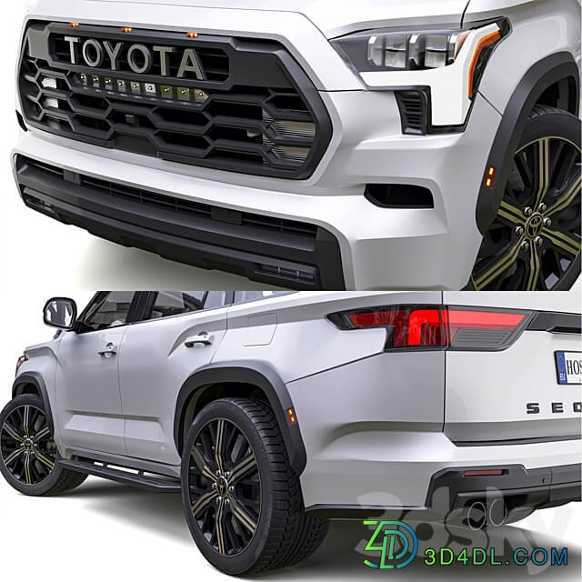 Toyota Sequoia 2023 3D Models