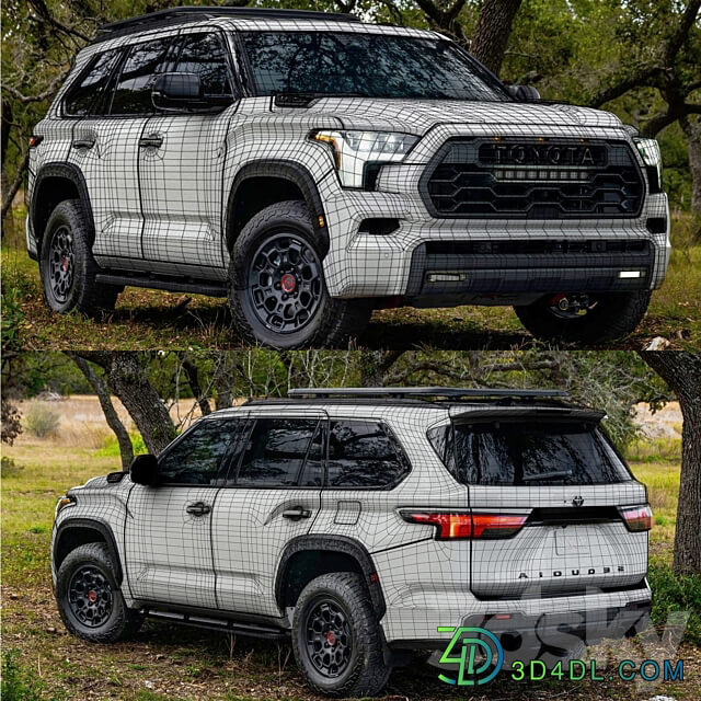 Toyota Sequoia 2023 3D Models