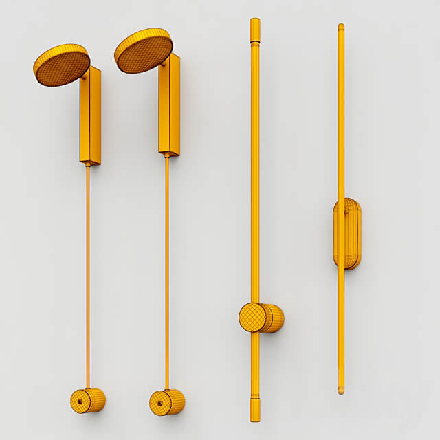 WALL LAMPS COLLECTION 3D Models