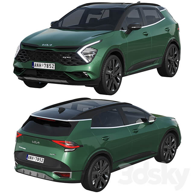 Kia Sportage GT Line 2022 3D Models