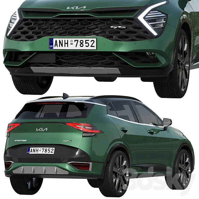Kia Sportage GT Line 2022 3D Models