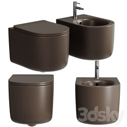 MATT CERAMIC BACK TO WALL WC NOLITA KERASAN 3D Models 