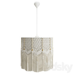boho lampshade Pendant light 3D Models 