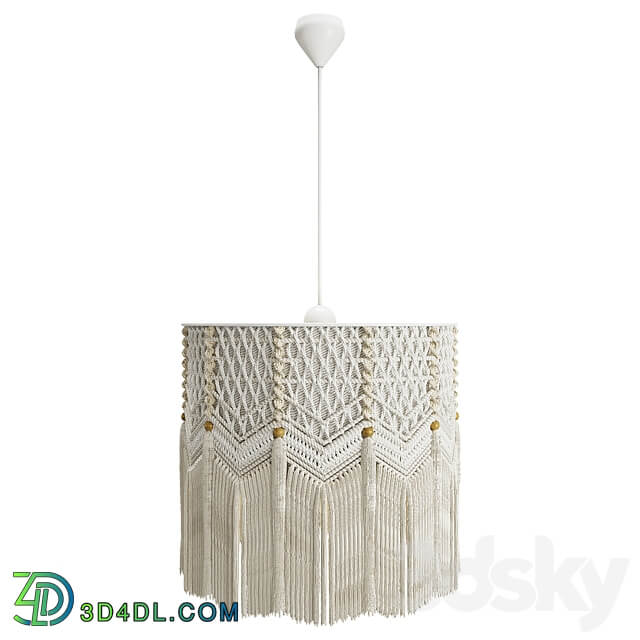 boho lampshade Pendant light 3D Models