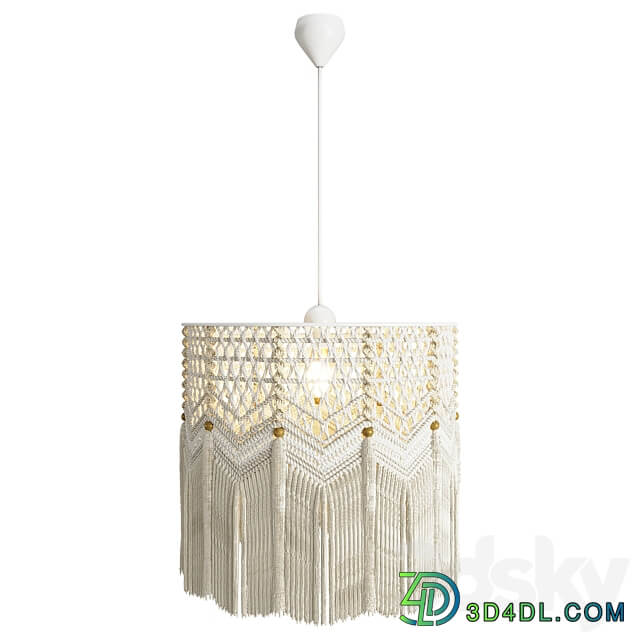 boho lampshade Pendant light 3D Models
