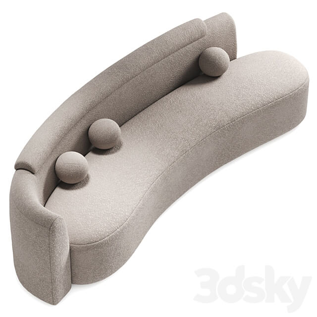Wave sofa by Daniel Boddam 3D Models