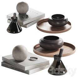 Decorative coffee table set 12 3D Models 