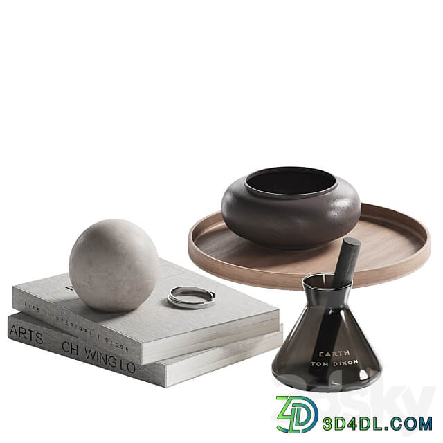 Decorative coffee table set 12 3D Models
