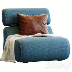 Fauteuil Club By Kave Home 3D Models 