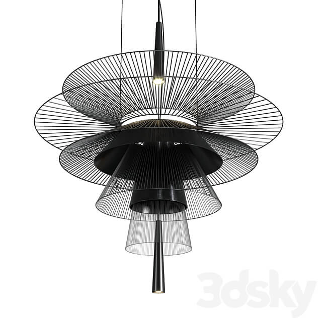 GRAVITY Chandelier by Forestier pendant lamp Pendant light 3D Models