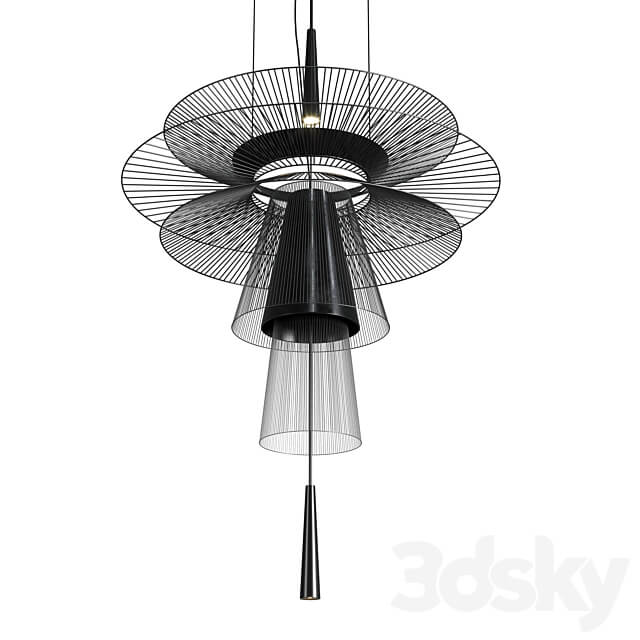 GRAVITY Chandelier by Forestier pendant lamp Pendant light 3D Models