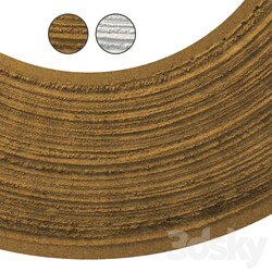 Sandy single lane road 03 16 meters 3D Models 