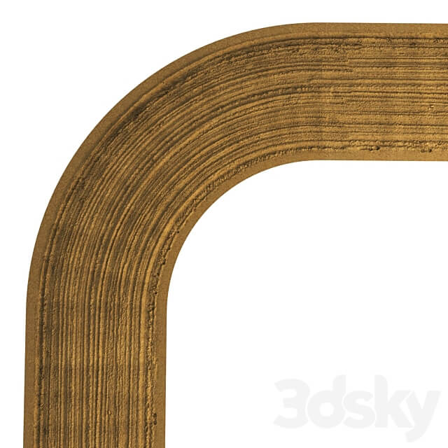 Sandy single lane road 03 16 meters 3D Models