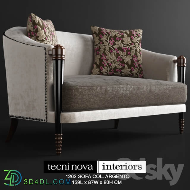 TECNINOVA 1262 SOFA COL. ARGENTO