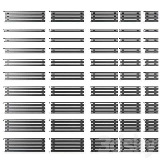 Towel warmer WH Steel Q 3D Models