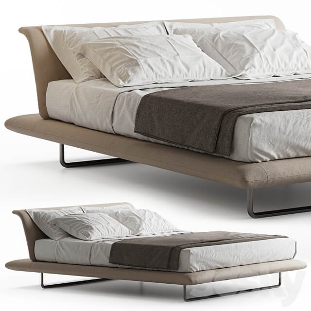 B B Italia Siena Bed Bed 3D Models