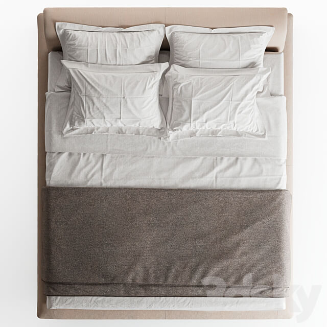 B B Italia Siena Bed Bed 3D Models