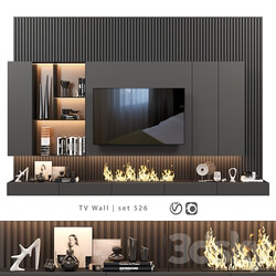 TV Wall set 526 3D Models 