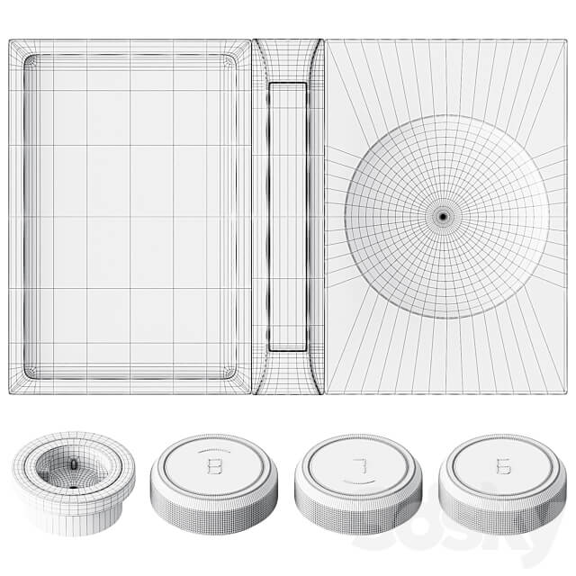 Bora Proffesional Kitchen Appliances 3.0 Cooker set 3D Models