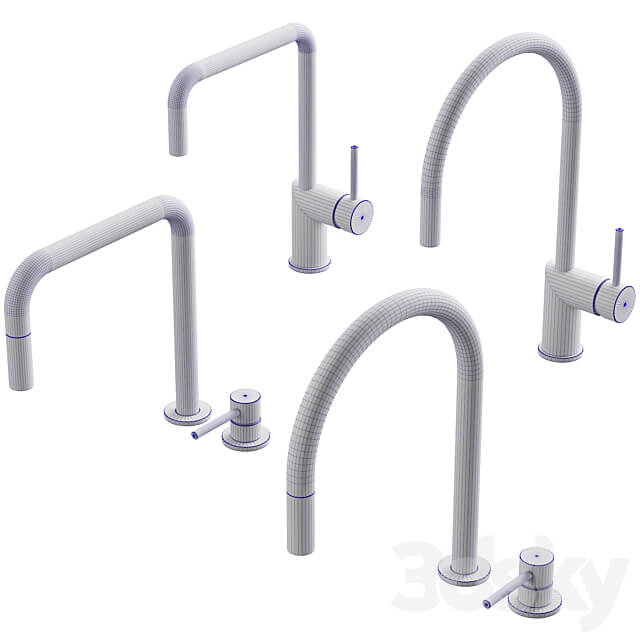 100 Rhythm kitchen faucets by nivito 00 Faucet 3D Models