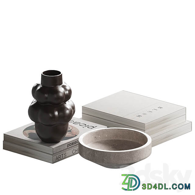 Decorative coffee table set 15 3D Models
