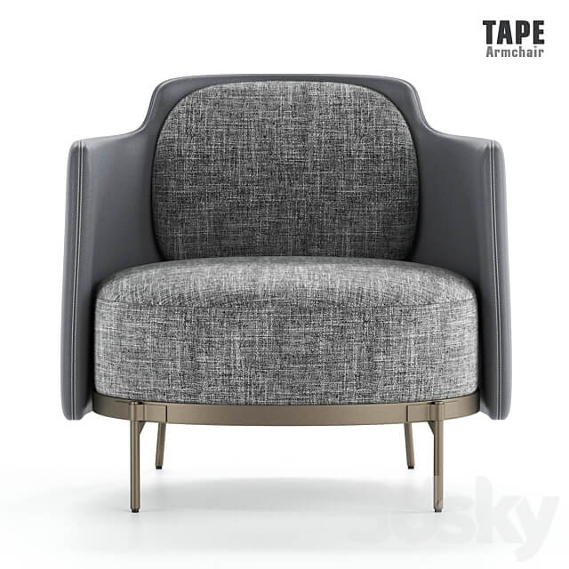 Minotti Tape Armchair 3D Models