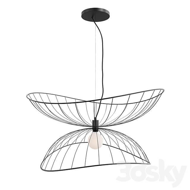 Ray Pendant 70 Black Pendant light 3D Models
