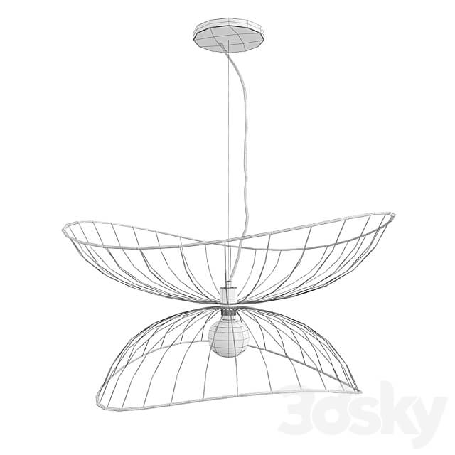 Ray Pendant 70 Black Pendant light 3D Models