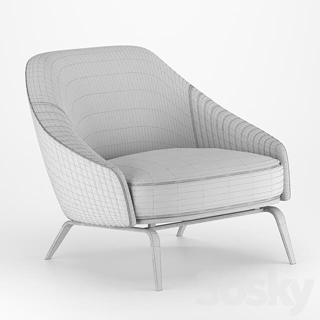 Whitney armchair by Longhi 3D Models
