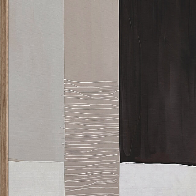 Large Abstract Neutral Wall Art C 440 3D Models
