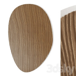 Oval plaster panel 3D Models 