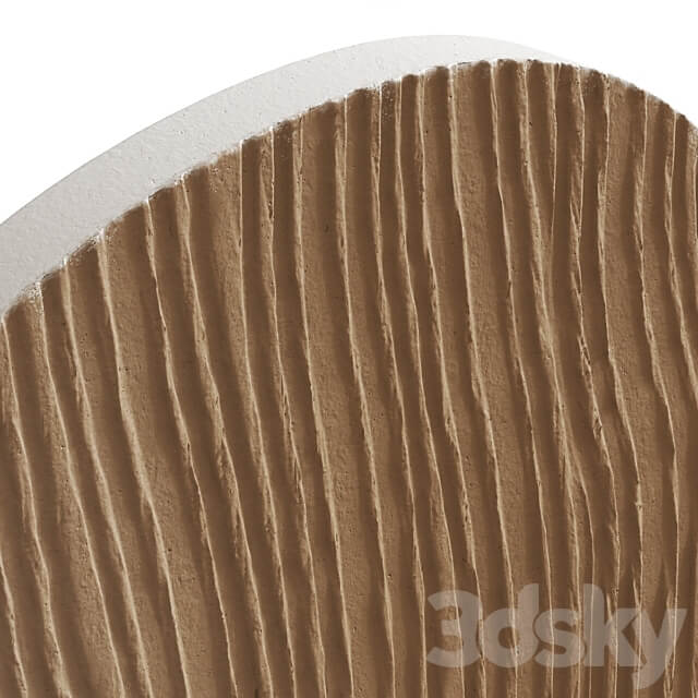 Oval plaster panel 3D Models