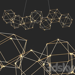 Nebula LED Chandelier Pendant light 3D Models 