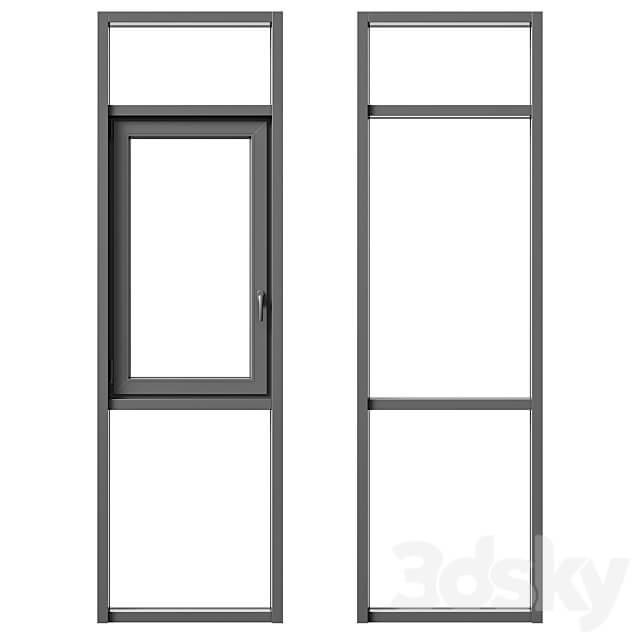 Balcony panoramic glazing 3D Models
