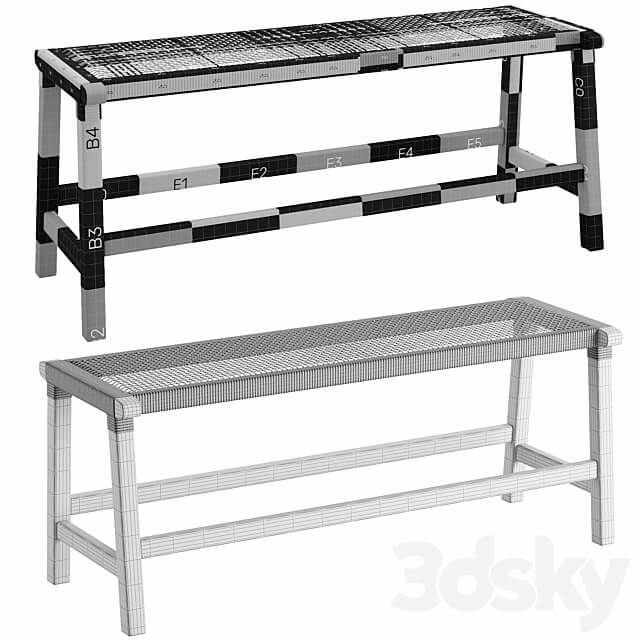 beida bench Other 3D Models