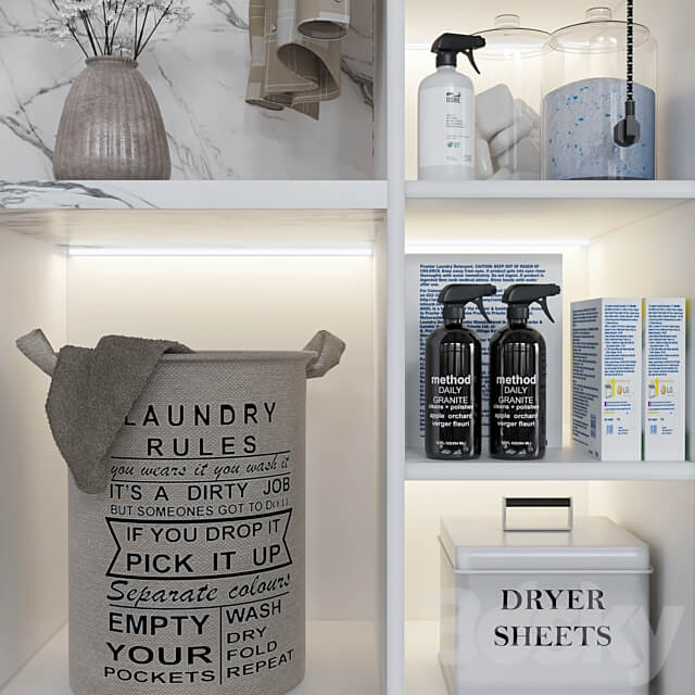 laundry room 02 Bathroom accessories 3D Models