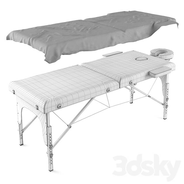 Folding massage table Proxima Parma 70 3D Models