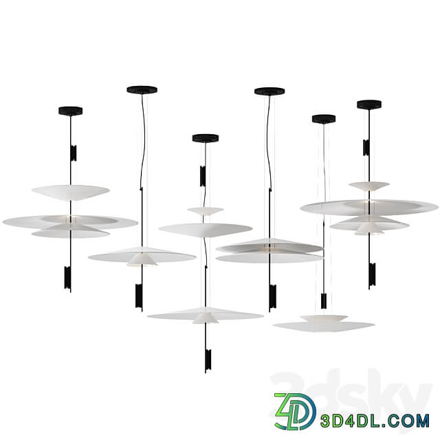 Flamingo Collection by Vibia Pendant light 3D Models
