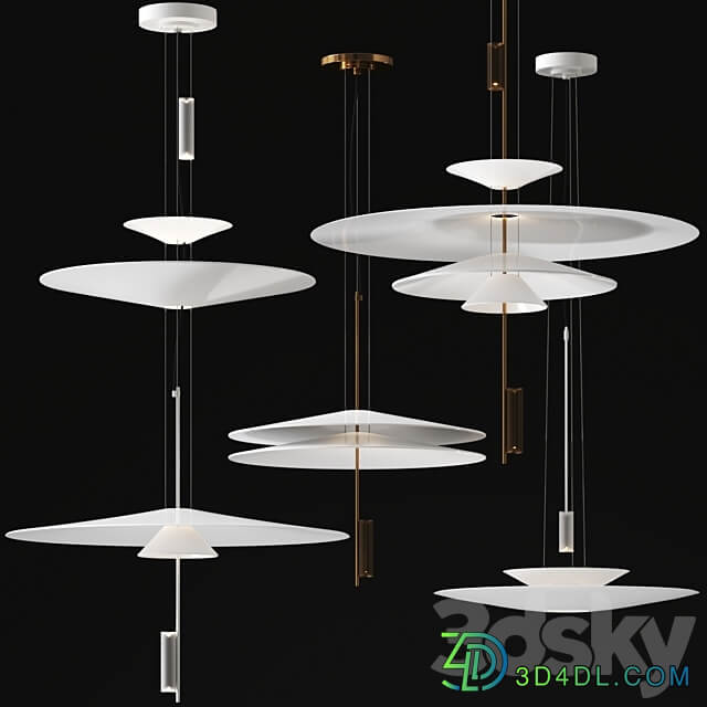 Flamingo Collection by Vibia Pendant light 3D Models