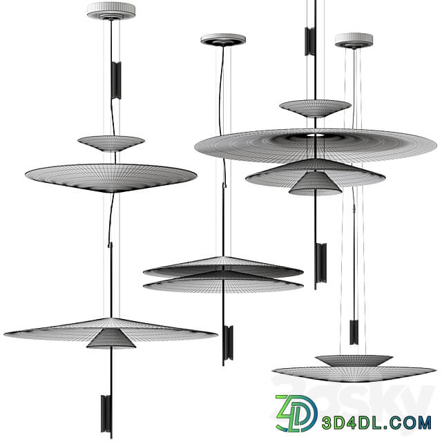 Flamingo Collection by Vibia Pendant light 3D Models
