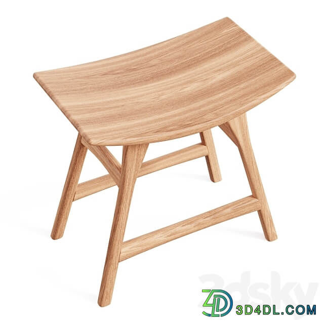 Oak Osso Stool 3D Models