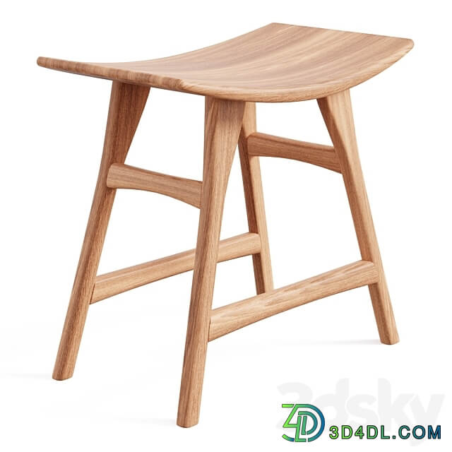 Oak Osso Stool 3D Models