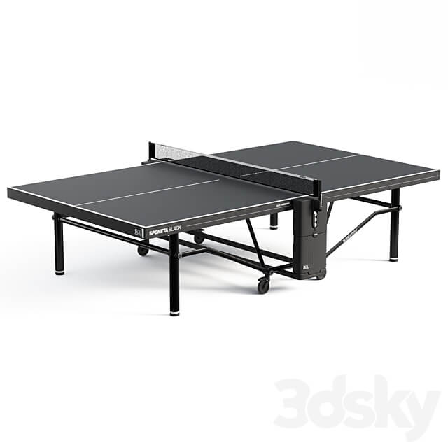 Indoor Sponeta SDL black tennis table 3D Models
