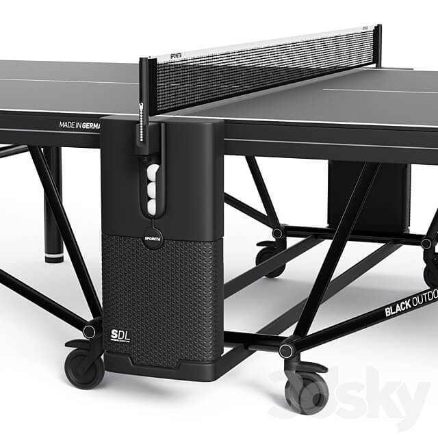 Indoor Sponeta SDL black tennis table 3D Models