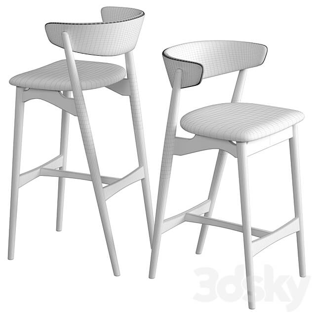 The Sibast No 7 Stool 3D Models