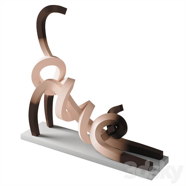 Statue Stretching Siamese Cat