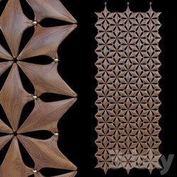 Decorative suspended partition wall Vargov Design 3D Models 